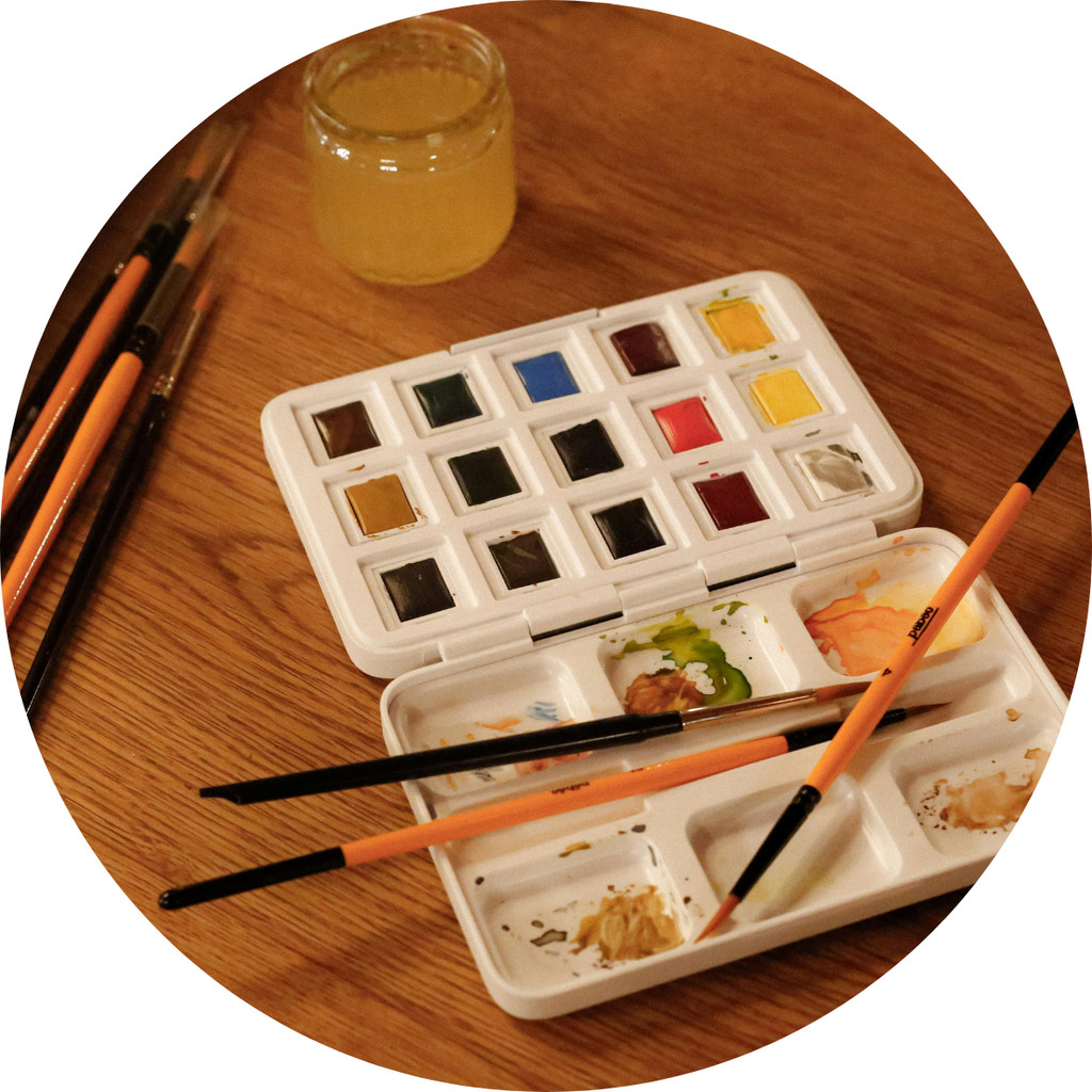 Spontanes Aquarell